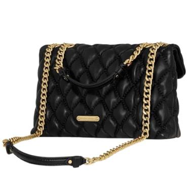 Imagem de Rebecca Minkoff Bolsa tiracolo Bliss, bolsa feminina de couro, bolsa de ombro, preta