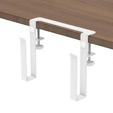 Imagem de Suporte lateral ajustável para laptop, lateral, alta capacidade de carga, não é fácil de sacudir, braçadeira na prateleira de metal de montagem lateral, suporte lateral de prateleira de metal para