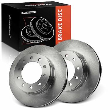 Imagem de A-Premium Rotores de freio a disco ventilados frontais de 14,53 polegadas (369 mm) compatíveis com modelos selecionados Ford - F-350 Super Duty, F-450 Super Duty, F-550 Super Duty, 2005-2016, conjunto