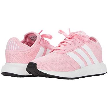 Imagem de adidas Originals Tênis infantil unissex Swift Essential, Rosa claro/branco/preto, 10 Toddler