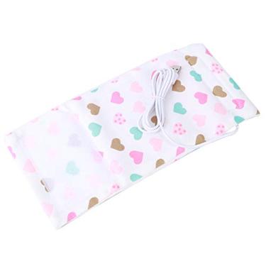 Imagem de aqxreight Temperatura Constante USB Uso Doméstico Portátil Viajando Bebê Aquecedor de Mamadeira InfantilMonkey Calibres de bebê Gancho Geral Temperatura Celsius Mantendo Graus de Alimentação Constantes (Em forma de coração)