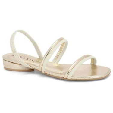 Imagem de Sandália Feminina Slingback Coconut Dourado Ramarim 2449202-0001-Feminino