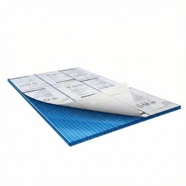 Imagem de Chapa Placa Policarbonato Alveolar 6mm x 2,10 x 6m - Cores (Azul)