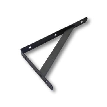 Imagem de Suporte Prateleira Mão Francesa Reforçada Epóxi Preto 20cm Ref. 6028 - Loth