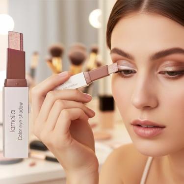 Imagem de Paleta de cores de dois tons de mistura de cores, kit compacto e portátil de pigmento criativo para artistas amadores e uso em viagens (café)