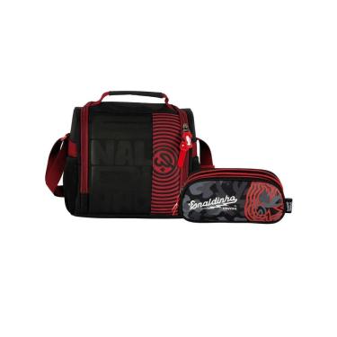 Imagem de Kit Enaldinho Escolar Lancheira Térmica + Estojo Triplo