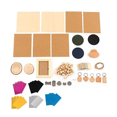 Imagem de LiebeWH Kit de Material DIY de Madeira de Pinho de Aço Inoxidável de 11 Tipos para Máquina CNC, Suprimentos de Gravação Com Kit de Material a , Materiais DIY para Gravador, Fazendo Consumíveis de Escultura Em Madeira