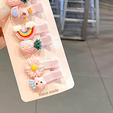 Imagem de ZJchao Conjunto de Grampos de Cabelo de Desenho Animado Com 10 Peças de Presilhas de Cabelo Coloridas Requintadas e Fofas para Meninas, Bebês, Crianças, Acessórios de para Festa de (Tipo 5)