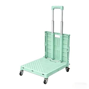 Imagem de Carrinho de Compras Dobrável 60L 35Kg com Tampa - 4 Rodinhas Giratórias, Leve e Portátil, Fácil de Dobrar para Supermercado, Feira e Piqueniques