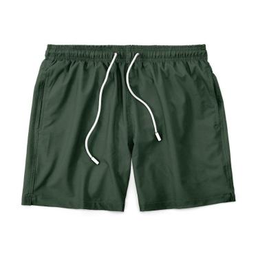 Imagem de Short Bermuda Masculino Tactel Liso Praia Academia Preto-Masculino