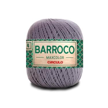 Imagem de Barbante Barroco Maxcolor Fio 4 200g 338m Círculo Novelo Crochê Tricô Artesanato Tapetes Souplás (8336 - CINZA-CHUMBO)
