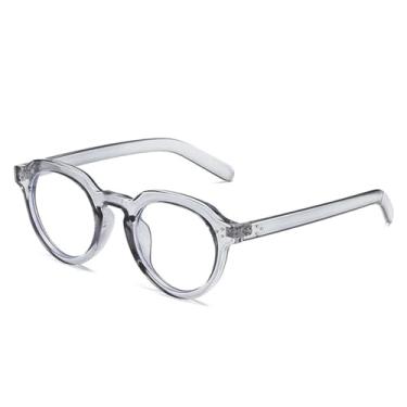 Imagem de Óculos de Sol UV400 - Oval Transparente com Rebites Pretos Estilo Punk para Homens e Mulheres, Esportes ao Ar Livre, Corrida e Ciclismo, Cinza transparente