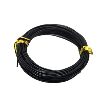 Imagem de Fio de alumínio multicolorido de 1 mm, rolo de 20 m para fabricação de joias, embrulho de arame, contas, artesanato DIY, design floral, escultura e materiais de fabricação de modelos (cor: preto)