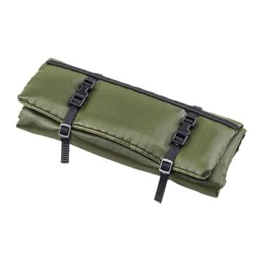 Imagem de Colaxi Saco de dormir para carro RC Crawler, acessório de decoração para interior, item colecionável, artesanato decorativo, simulação para 1/8 SCX10, Verde 19.8x9.2x1cm