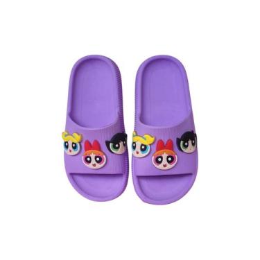 Imagem de Chinelo Slide Meninas Super Poderosas Desenho Infantil Juvenil Leve, L