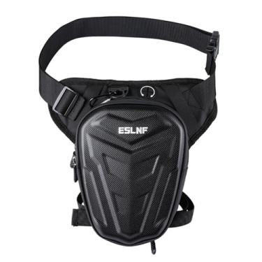 Imagem de GlneYos Bolsa de perna para mulheres e homens, bolsa de perna de motocicleta com alça de perna, bolsas expansíveis, pochete para corrida, bicicleta, equitação, caminhadas, acampamento, pesca, viagens