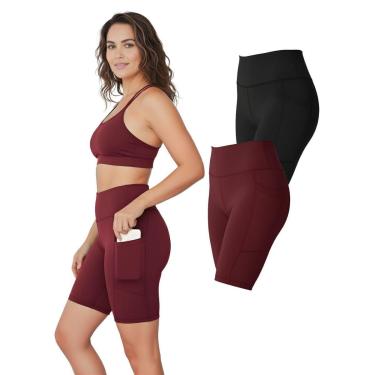 Imagem de Kit 2 Bermudas Fitness Feminina Bolsos Laterais-Feminino