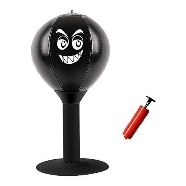 Imagem de Zxpjkyu Saco de Pancada de Mesa, Bola de Boxe, Fácil de Instalar, Presente Divertido, Brinquedo para Exercícios de Reflexo E Tensão, Ideal para O