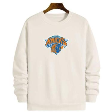Imagem de Blusa Moletom Gola Basquete New York Knickss 2020 Basketball - Loja Wh