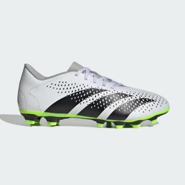 Imagem de Chuteira Campo Unissex Adidas Predator Accuracy.4 Branco E Verde, Whit