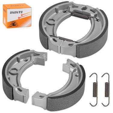 Imagem de 2 peças de sapata de freio dianteiro/traseiro e mola para Yamaha Blaster Grizzly Raptor TTR Timberwolf Moto-4 TW 80 90 110 125 200 225 350 1962-2024