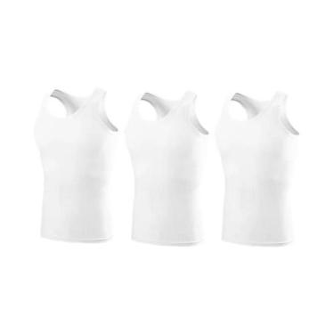 Imagem de Camiseta Regata Masculina De Algodão Puro Para Treino Fitness, Cores S