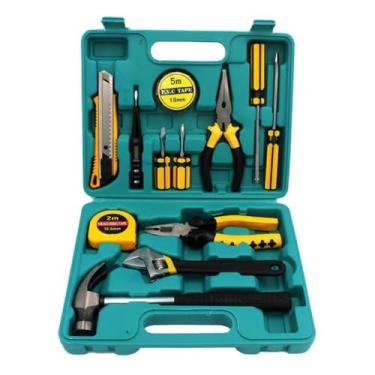 Imagem de Aoresac Conjunto de 13 Caixas de Ferramentas Utilitárias, Martelo Multifuncional, Alicate, Caixa Ferramentas Chave Fenda Com Régua, Cortador Papel para Reparos Carros, (8013)