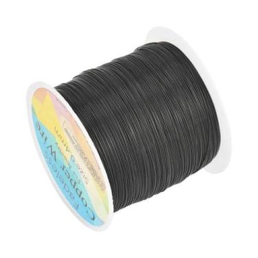 Imagem de 100m/rolo fio de cobre 0.3/0.4/0.5mm cabo de miçangas diy para fazer j