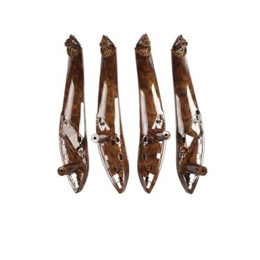 Imagem de Maçaneta da porta interna atualizada, substituição da guarnição do painel interno, compatível com BMW 3 4 séries M3 M4 F30 F80 F31 F32 F33 F34 F35 F36 F82(Peach wood F30 F35)