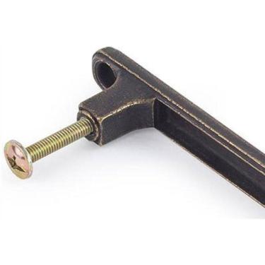 Imagem de Kit 1 Puxador Ouro Velho Para Gaveta Armario Móveis