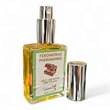 Imagem de Perfume Spray de feromônio 28 g – Chuparosa, galinha preta, ouro e prata, aromas de boa sorte – Attraction, Love, Money & Luck da Perfumery Victoria (Dinheiro - Ouro e Prata)