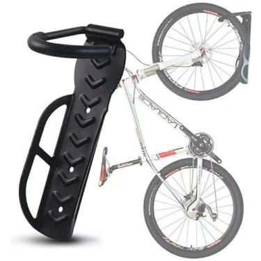Imagem de Gancho Suporte De Parede + Apoio Traseiro para Bike bicicleta de Pendurar Com Apoio de pneu Bicicletario