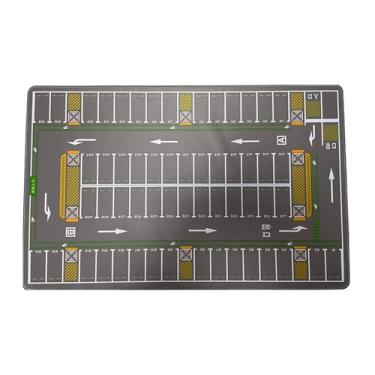Imagem de Fiocias Tapete de Estacionamento em Escala 1/64, Decoração de Garagem, Placa de Sinalização, Diorama, Adereço Fotográfico para Crianças E Adultos Entusiastas, Cinza Escuro, Tamanho real