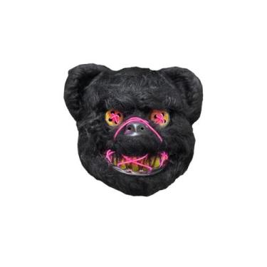 Imagem de Máscara Terror Halloween Urso com Led Pelúcia Assustadora - lovely