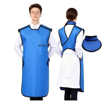 Imagem de Avental de Chumbo Heavy-Duty Lead Apron With Thyroid Collar, 0.35mmpb 0.5mmpb Shield For Dental Radiology X-Ray Exams(0.5mmpb/39.4x23.62in)