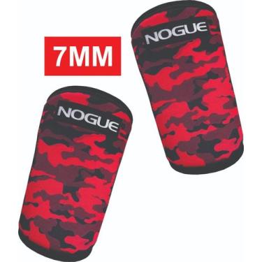 Imagem de Joelheira Articulada Reforçada Neoprene 7mm diversas cores NOGUE, Verm