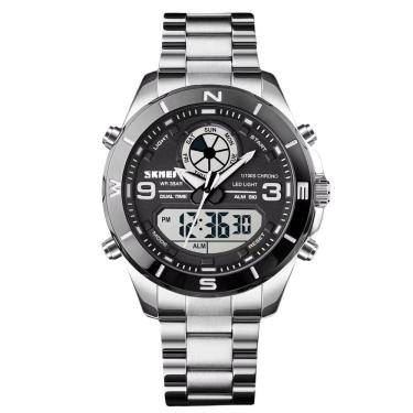 Imagem de Relógio Masculino Skmei AnaDigi 1839 Prata e Preto