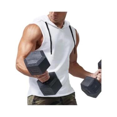 Imagem de Camiseta Sem Mangas Com Capuz Para Homens, Verão, Basquete, Corrida, T