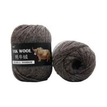 Imagem de Fio De Lã Misturada De Cashmere De Yak E Merino Para Tricô E Crochê De