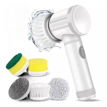 Imagem de Escova de limpeza sem fio 5 em 1, um limpador prático e multifuncional.