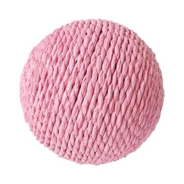 Imagem de Brinquedo Interativo Para Gatos: Bola De Sisal De 10CM Para Arranhar, 
