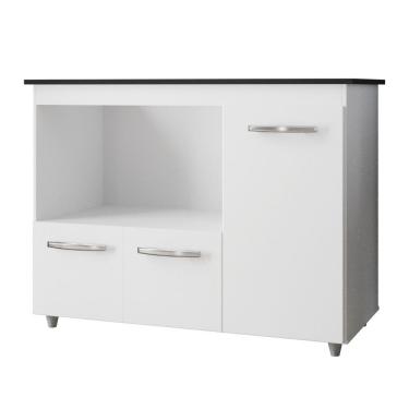 Imagem de Balcão Para Cooktop Ana 4 Bocas 3 Portas Moblis Cor:branco