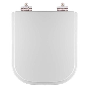 Imagem de Assento Sanitário Poliéster Com Amortecedor Stillo Branco Para Vaso Docol