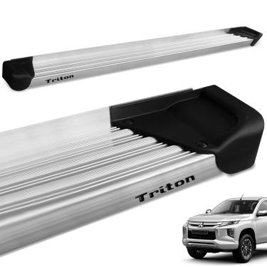 Imagem de Estribo Lateral L200 Triton Sport 2017 a 2025 Aluminio Natural A3