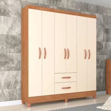 Imagem de Guarda-Roupa Casal Brasilia 6 Portas 2 Gavetas 3375 Atualle