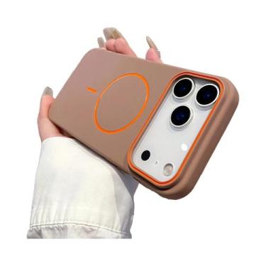 Imagem de Capa Magnética Fosca Para iPhone 17 pro Max 16E 15 14 13 12 11, À Prov