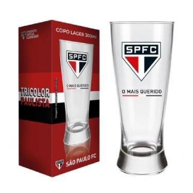 Imagem de Copo São Paulo Cerveja Lager 300ml Vidro Oficial Licenciado - Allmix, 
