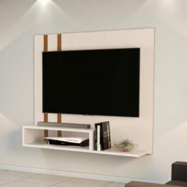 Imagem de Painel De Tv Sala Moderno Nicho Supenso Off White Nature - Drop de Cas