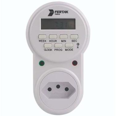 Imagem de Temporizador Timer Digital Programável Tomada Bivolt Fertak