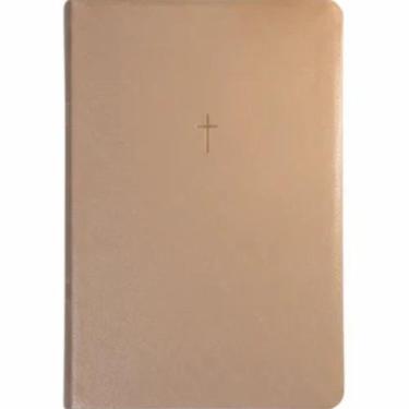 Imagem de Bíblia Sagrada  NAA  Letra Grande  Capa Luxo Cruz Bege - Vida
